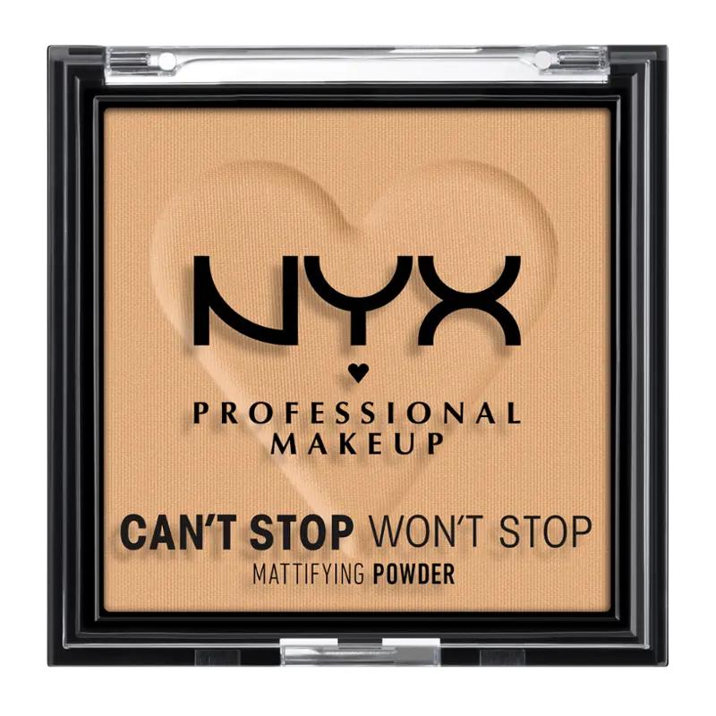 NYX Professional Makeup Pudr Can't Stop Won't Stop Mattifying Golden, 1 ks