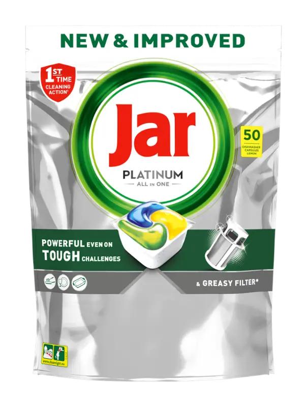 Jar Tablety do myčky Platinum All in One Lemon, 50 ks