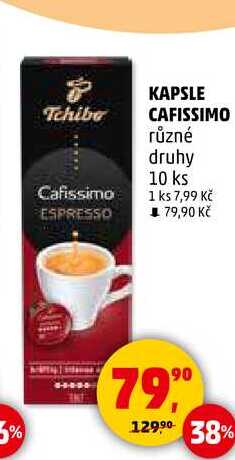KAPSLE CAFISSIMO různé druhy, 10 ks  
