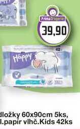 BELLA Happy vlhčený toaletní papír Kids 42ks