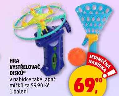 HRA VYSTŘELOVAČ DISKŮ, 1 balení
