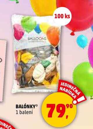 BALÓNKY, 1 balení 