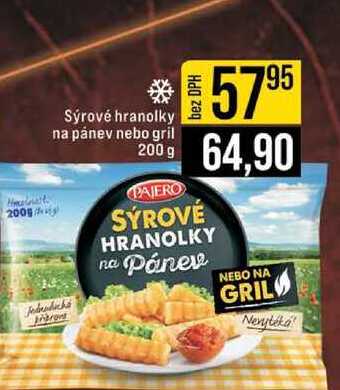 Sýrové hranolky na pánev nebo gril 200g