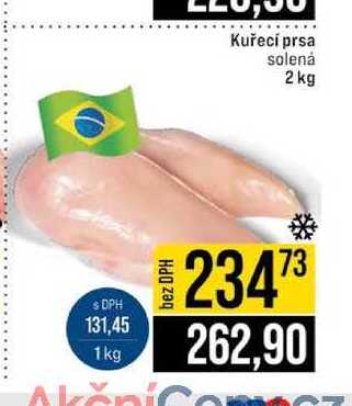 Kuřecí prsa solená 2 kg 