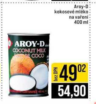 Aroy-D kokosové mléko na vaření 400 ml