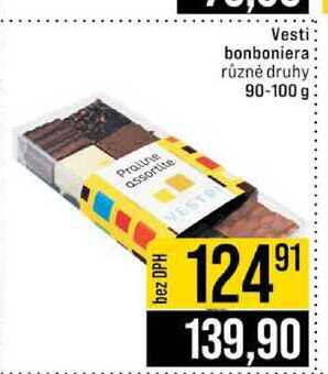 Vesti bonboniera různé druhy 90-100 g