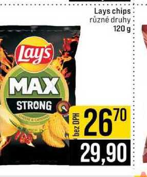 Lays chips různé druhy 120 g 
