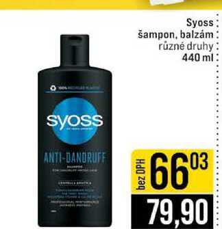 Syoss šampon, balzám různé druhy 440 ml 