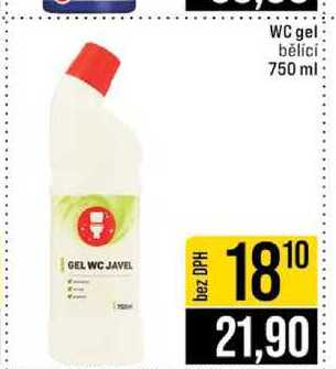 WC gel bělící 750 ml