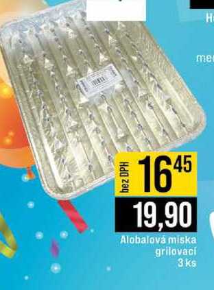 Alobalová miska grilovací 3ks 
