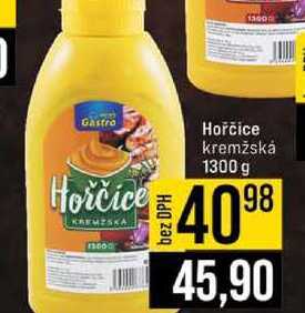 Hořčice kremžská 1300 g 