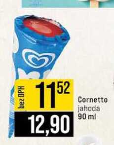 Cornetto jahoda 90 ml 