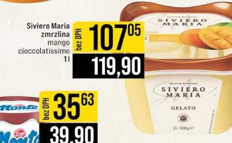 Siviero Maria zmrzlina mango cioccolatissimo 1l