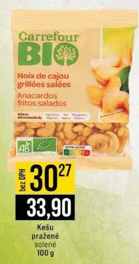 Kešu pražené solené 100 g 