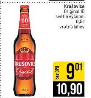 Krušovice Original 10 světlé výčepni 0,5l