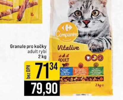 Granule pro kočky adult rybí 2 kg