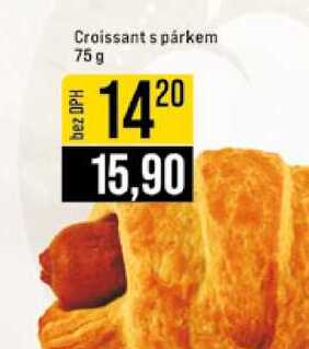 Croissant s párkem 75g 