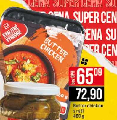 Butter chicken s ryži 450 g 