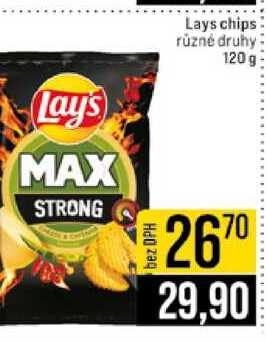 Lays chips různé druhy 120 g 
