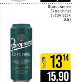 Staropramen Extra chmel světlý ležák 0,5l