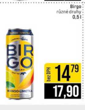 Birgo různé druhy 0,5l