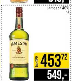 Jameson 40% 1l