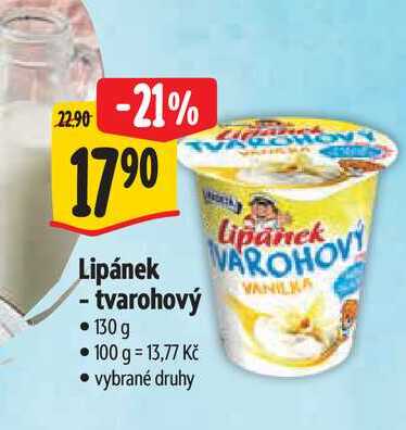  Lipánek - tvarohový 130 g 