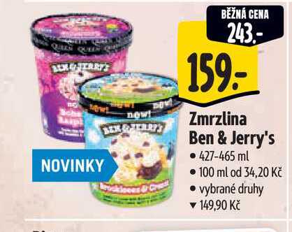  Zmrzlina Ben & Jerry's 427-465 ml  