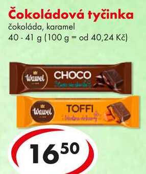 Čokoládová tyčinka, 40-41 g 