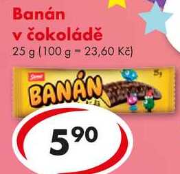 Banán v čokoládě, 25 g