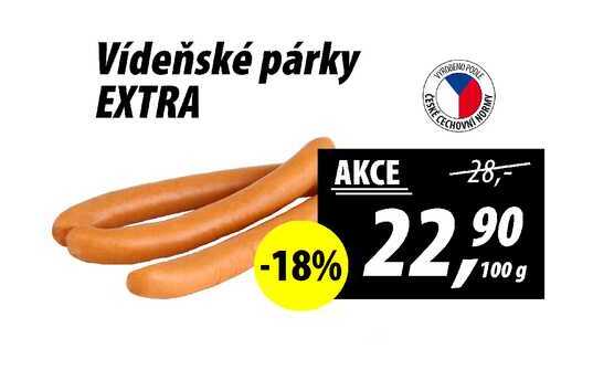 Vídeňské párky EXTRA, 100 g