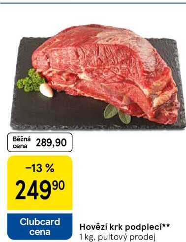 Hovězí krk podplecí, 1 kg