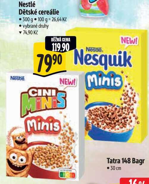 Nestlé Dětské cereálie, 300 g 