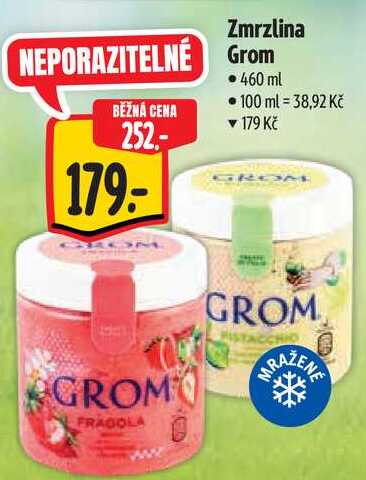 Zmrzlina Grom, 460 ml 