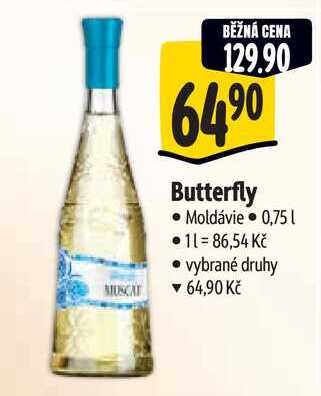   Butterfly Moldávie 0,75 l 