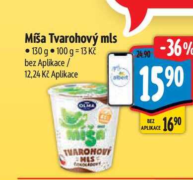 Míša Tvarohový mls  130 g