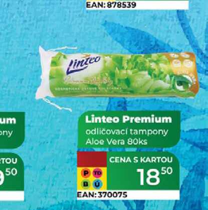 Linteo Premium odličovací tampony Aloe Vera