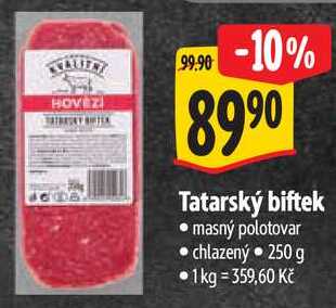 Tatarský biftek, 250 g