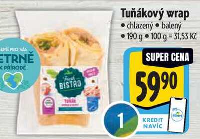 Tuňákový wrap, 190 g