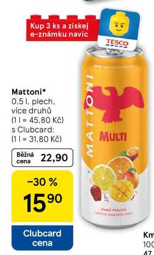 Mattoni, 0.5 l, plech 