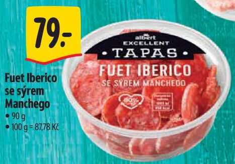 Fuet Iberico se sýrem Manchego, 90 g 