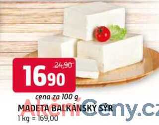 Madeta Balkánský sýr 100g, vybrané druhy