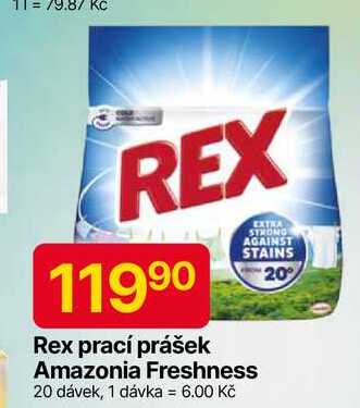 Rex prací prášek Amazonia Freshness 20 dávek