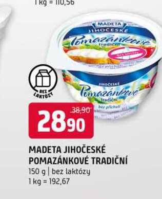 Madeta Jihočeské pomazánkové tradiční 150g