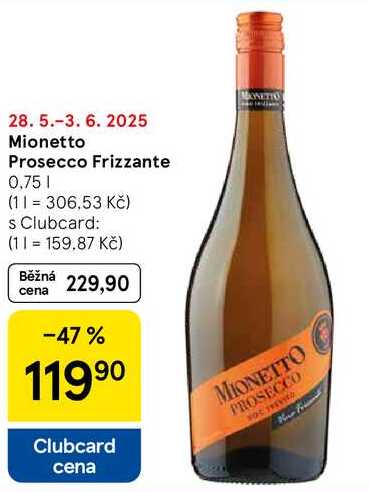 Mionetto Prosecco Frizzante, 0.75 l