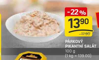 PÁRKOVÝ PIKANTNÍ SALÁT 100 g