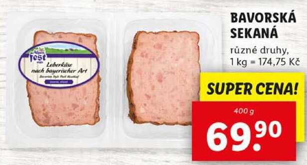 BAVORSKÁ SEKANÁ, 400 g