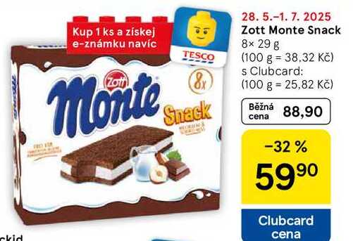 Zott Monte Snack, 8x 29 g 