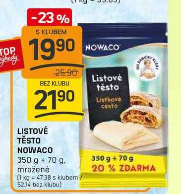 Listové těsto Nowaco 350g