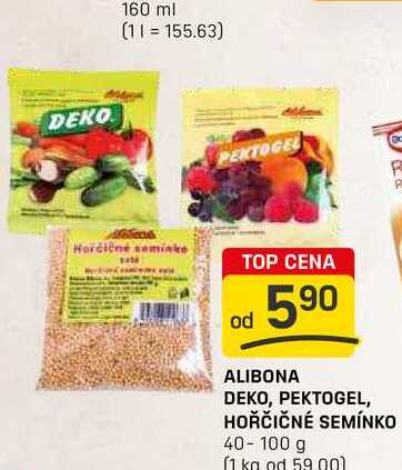 ALIBONA DEKO, PEKTOGEL, HOŘČIČNÉ SEMÍNKO 40-100 g